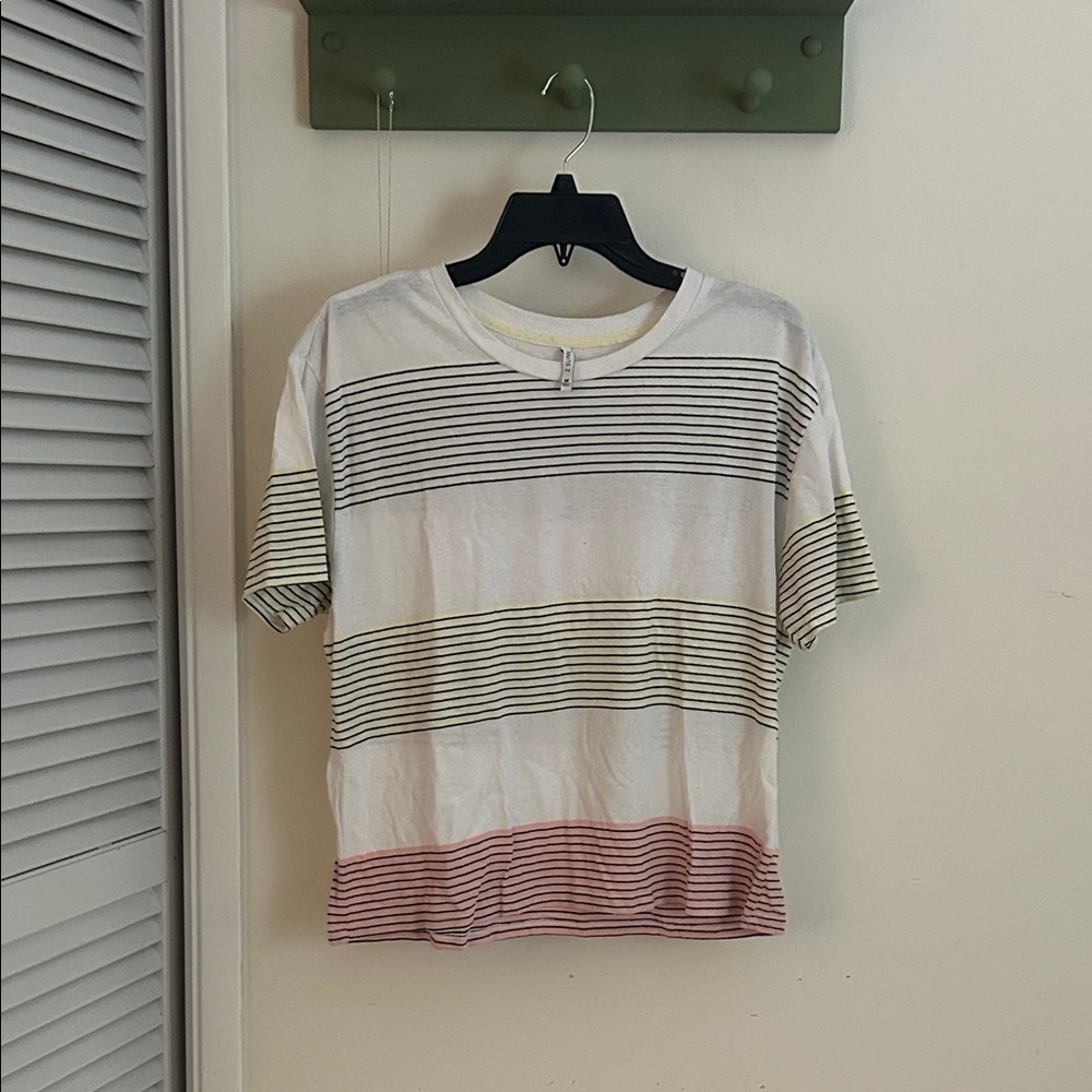 Z Supply Multicolor Striped Short Sleeve Tee